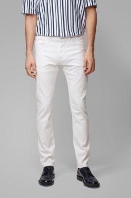 Slim-fit jeans in super-soft white denim
