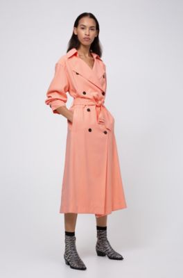 boss trench coat women's