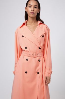 hugo boss double breasted trench coat
