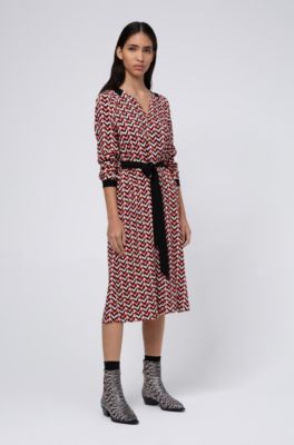 hugo boss polka dot dress