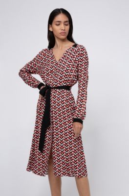 hugo boss polka dot dress