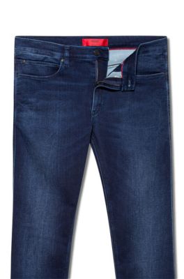 HUGO - Extra-slim fit jeans in dark 