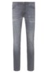 Skinny-fit jeans in mid-grey comfort-stretch denim, Grey