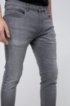 Skinny-fit jeans in mid-grey comfort-stretch denim, Grey