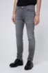 Skinny-fit jeans in mid-grey comfort-stretch denim, Grey
