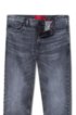 Tapered-fit jeans in Italian rigid denim, Anthracite