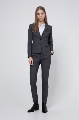 slim leg pant suit
