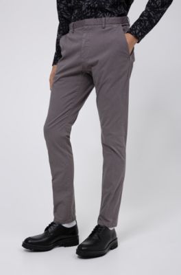 stretch slim leg trousers