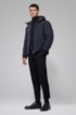 Reversible jacket in water-repellent mixed fabrics, Dark Blue