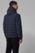 Reversible jacket in water-repellent mixed fabrics, Dark Blue