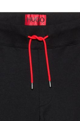 hugo boss tracksuit black and red