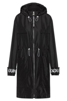 hugo boss hooded coat