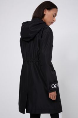 hugo boss hooded coat