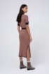 Slim-fit knitted dress with all-over pattern, Patterned