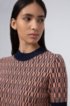 Slim-fit knitted dress with all-over pattern, Patterned