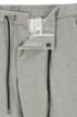 Slim-fit trousers in stretch fabric with elasticated waistband, Grey