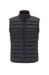 Packable down gilet in water-repellent fabric, Black
