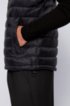 Packable down gilet in water-repellent fabric, Black