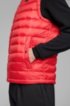 Packable down gilet in water-repellent fabric, Red
