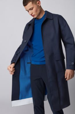 hugo boss trench coat herre