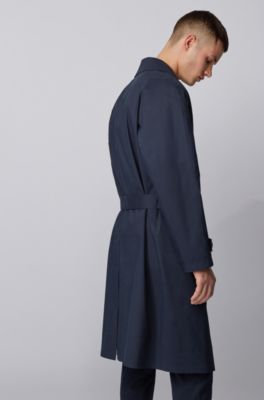 hugo boss trench coat mens