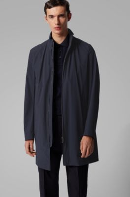 BOSS - Slim-fit water-repellent coat 