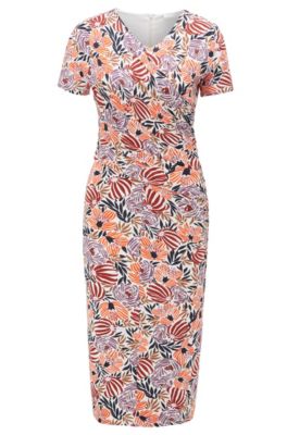 floral print jersey dress