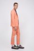 Extra-slim-fit stretch-cotton jacket with lapel pin, Light Orange