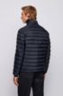 Packable down jacket in lightweight water-repellent fabric, Dark Blue