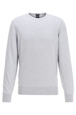 gray crew neck sweater