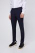 Extra-slim-fit three-piece suit in patterned wool, Dark Blue