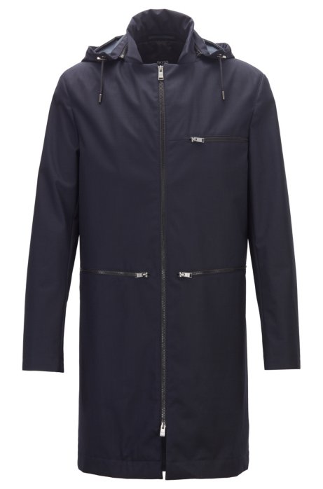Limited Edition Konstantin Grcic coat in bonded wool, Dark Blue