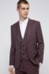 Extra-slim-fit three-piece suit in virgin wool, Pink