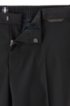 Slim-fit cropped trousers in stretch fabric, Black