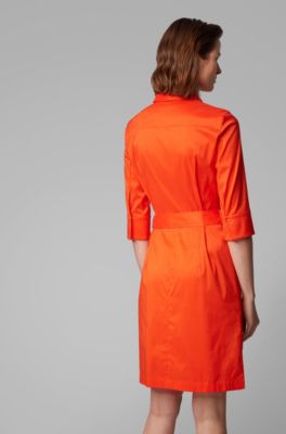 hugo boss orange dress