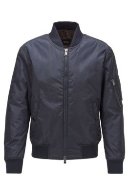 Regular-fit blouson-style bomber jacket