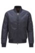 Regular-fit blouson-style bomber jacket, Dark Blue
