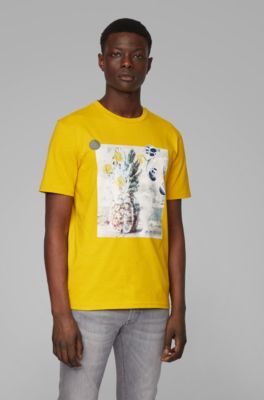 hugo boss t shirt yellow