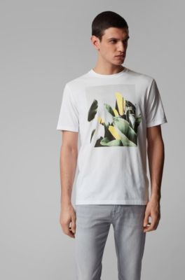 BOSS - Crew-neck T-shirt in Pima cotton 
