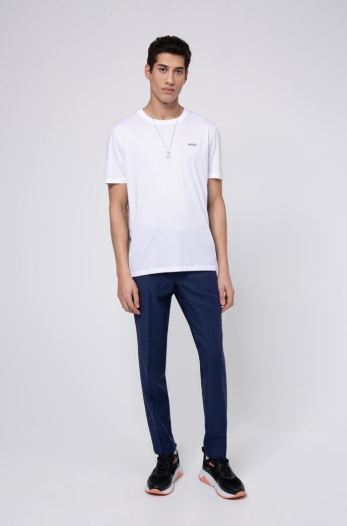 Extra-slim-fit trousers in a virgin-wool blend