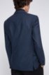 Extra-slim-fit jacket in a micro-patterned wool blend, Blue