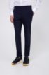Slim-fit trousers in a super-stretch wool blend, Blue