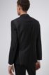 Double-breasted extra-slim-fit jacket in pinstripe wool, Patterned