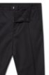 Extra-slim-fit stretch-twill trousers with elasticated waist, Black
