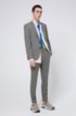 Extra-slim-fit suit in micro-houndstooth virgin wool, Grey