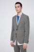 Extra-slim-fit suit in micro-houndstooth virgin wool, Grey