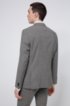 Extra-slim-fit suit in micro-houndstooth virgin wool, Grey