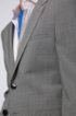 Extra-slim-fit suit in micro-houndstooth virgin wool, Grey