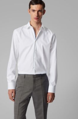 Regular-fit shirt in easy-iron Austrian 