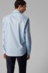 Regular-fit shirt in easy-iron Austrian cotton, Light Blue